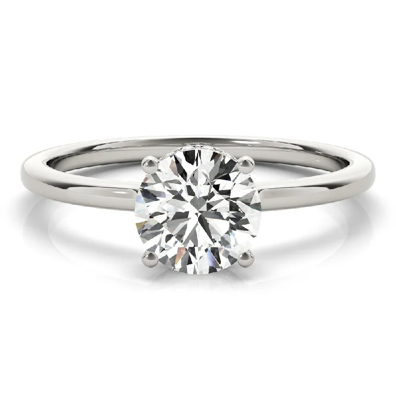 Aimee Round Diamond Solitaire Engagement Ring