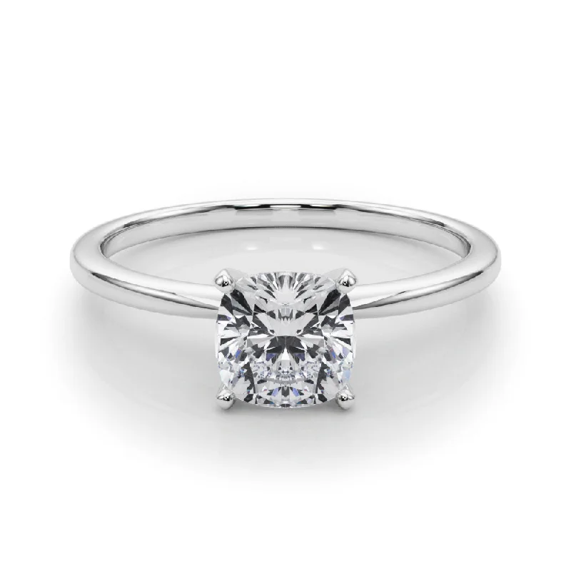 Angelica Cushion Diamond Solitaire Engagement Ring