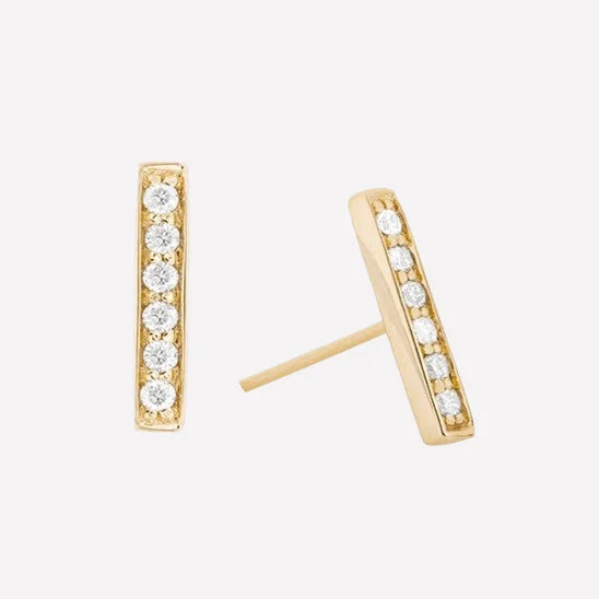 Bella Pave Stud Earrings