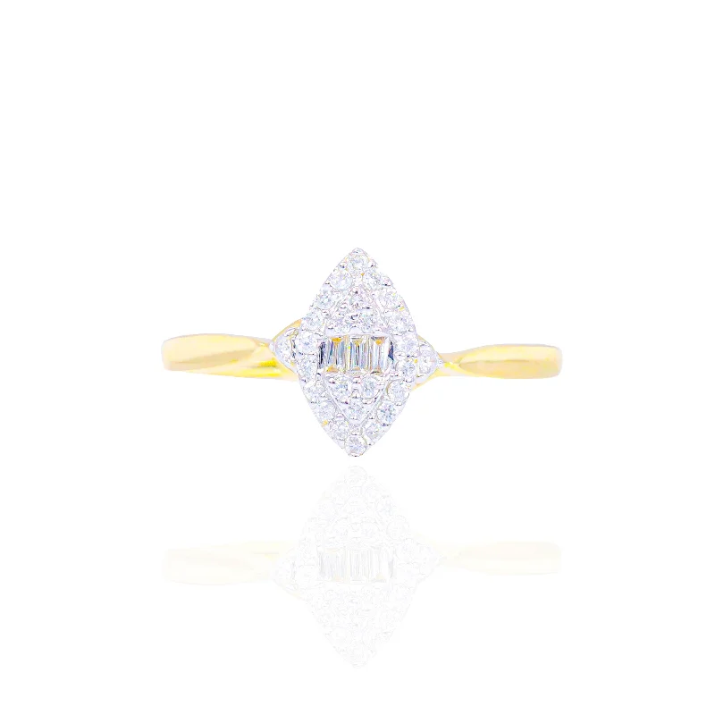 Dainty Marquise Shaped Engagement Ring