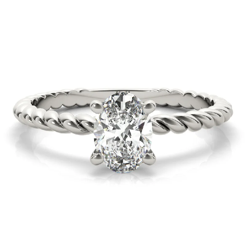 Eleanor Oval Diamond Solitaire Engagement Ring