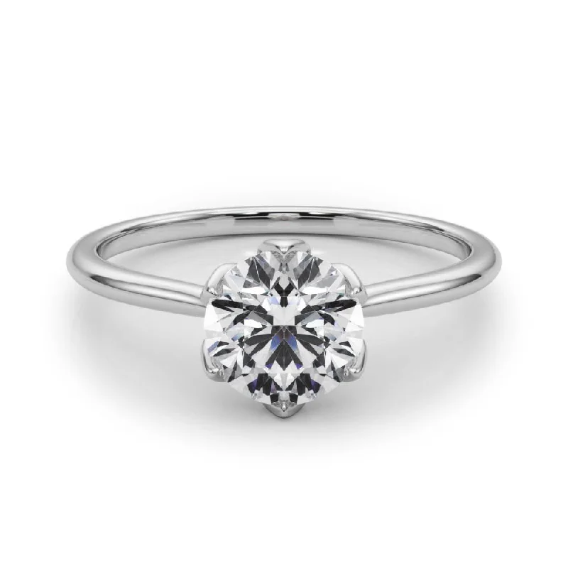 Esme Round Diamond Solitaire Engagement Ring