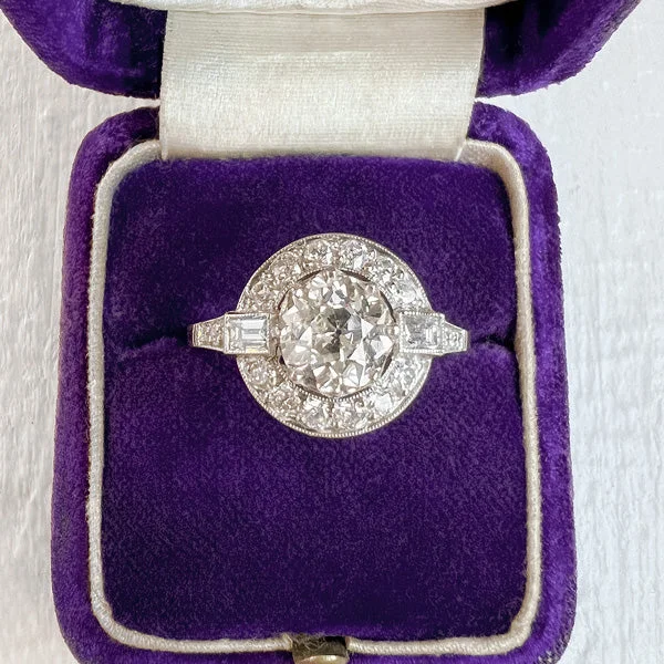 Estate Diamond Ring, Old Euro 1.25ct.