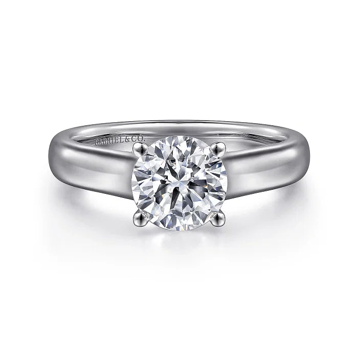 Gabriel & Co. Round Diamond Engagement Ring ER6602W4JJJ