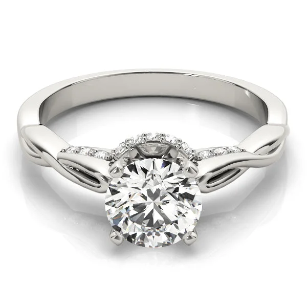 Infinity Round Diamond Solitaire Engagement Ring