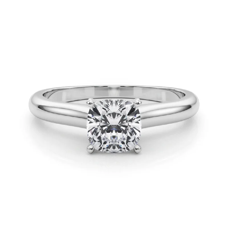 Isabella Cushion Diamond Solitaire Engagement Ring