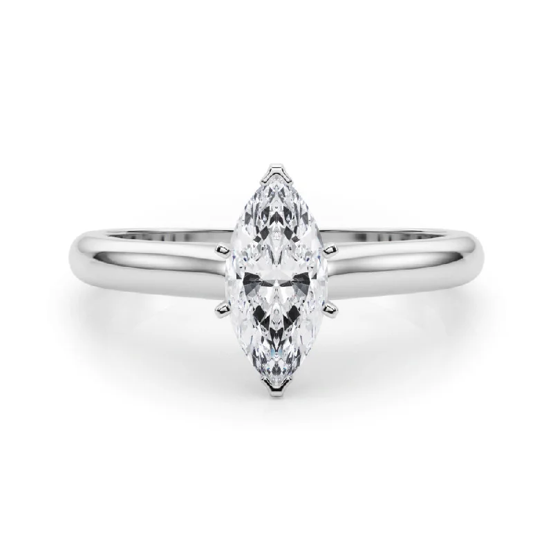 Isabella Marquise Diamond Solitaire Engagement Ring