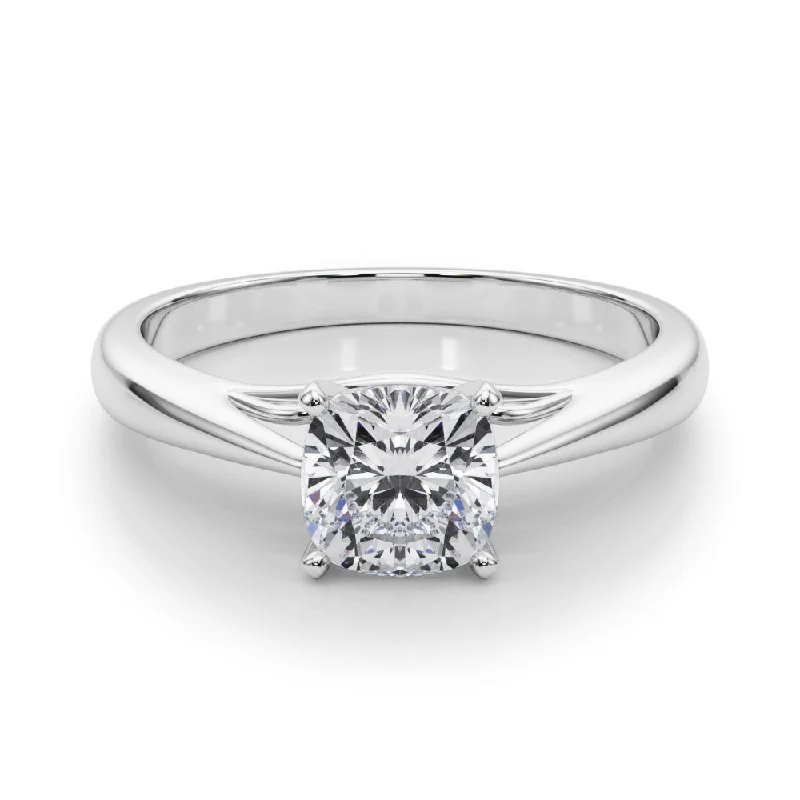 Katerina Cushion Diamond Solitaire Engagement Ring