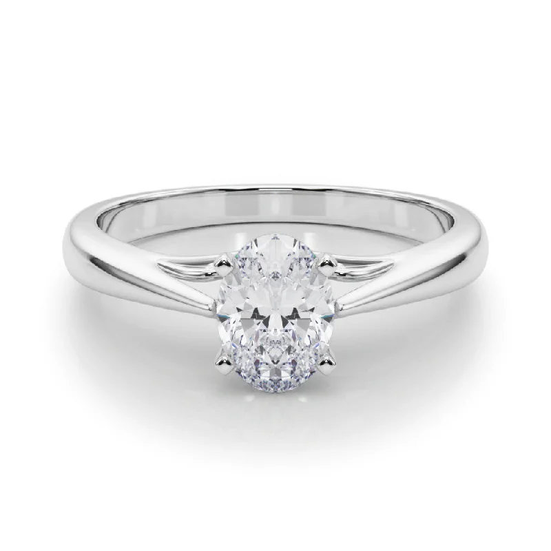 Katerina Oval Diamond Solitaire Engagement Ring