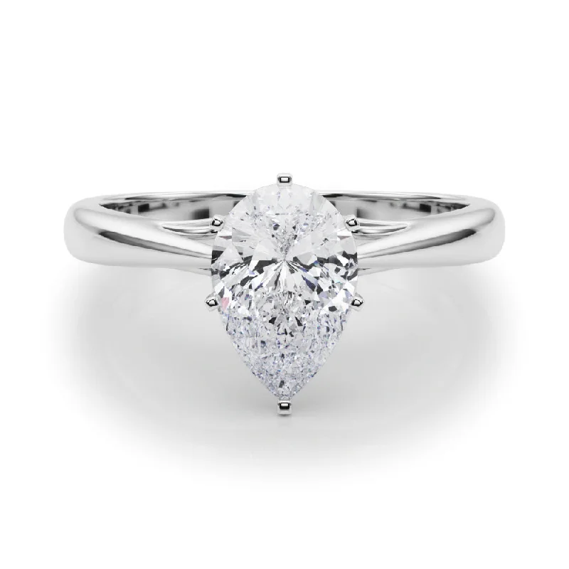 Katerina Pear Diamond Solitaire Engagement Ring