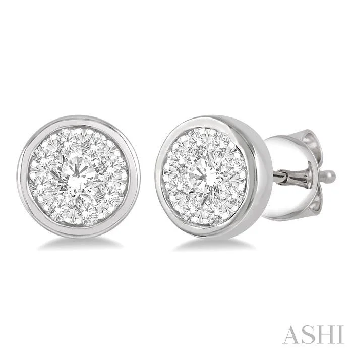 ROUND SHAPE LOVEBRIGHT ESSENTIAL DIAMOND STUD EARRINGS