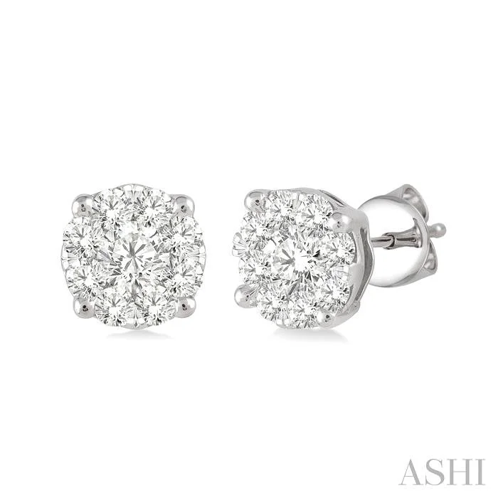 ROUND SHAPE LOVEBRIGHT ESSENTIAL DIAMOND STUD EARRINGS