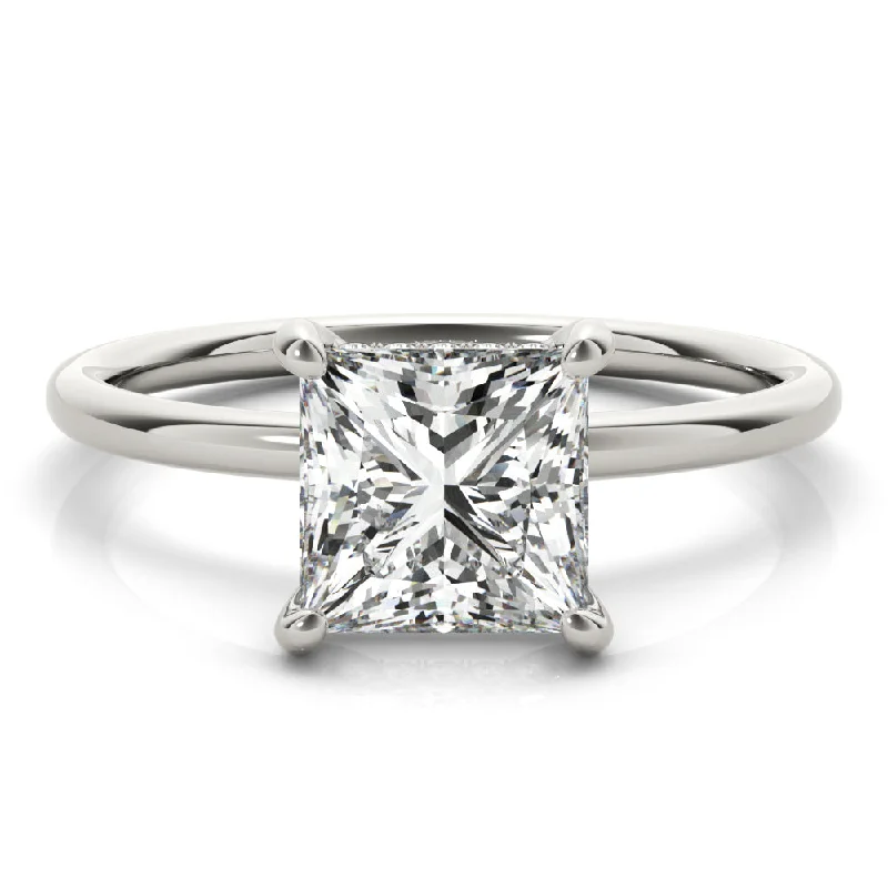 Madilyn Princess Diamond Solitaire Engagement Ring