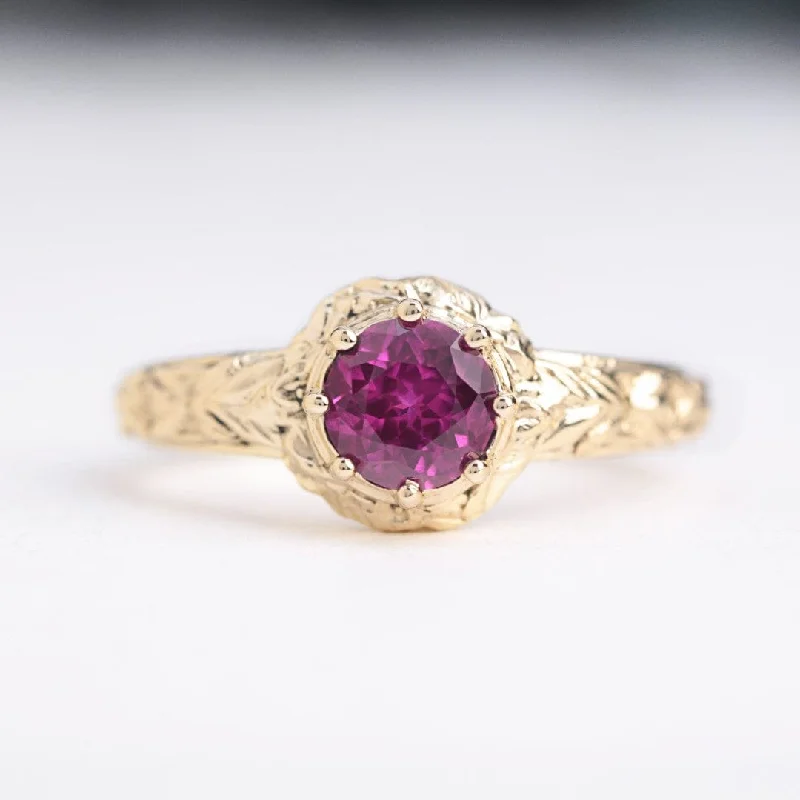 Marianne Pink Sapphire Fairytale Engagement ring