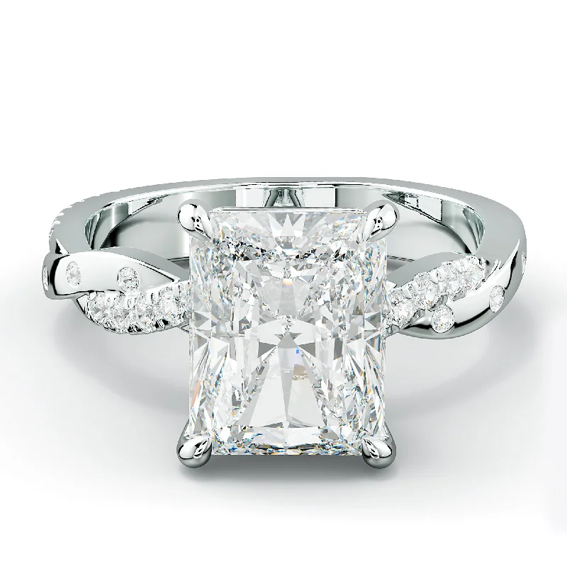 Mia Radiant Cut Diamond Engagement Ring