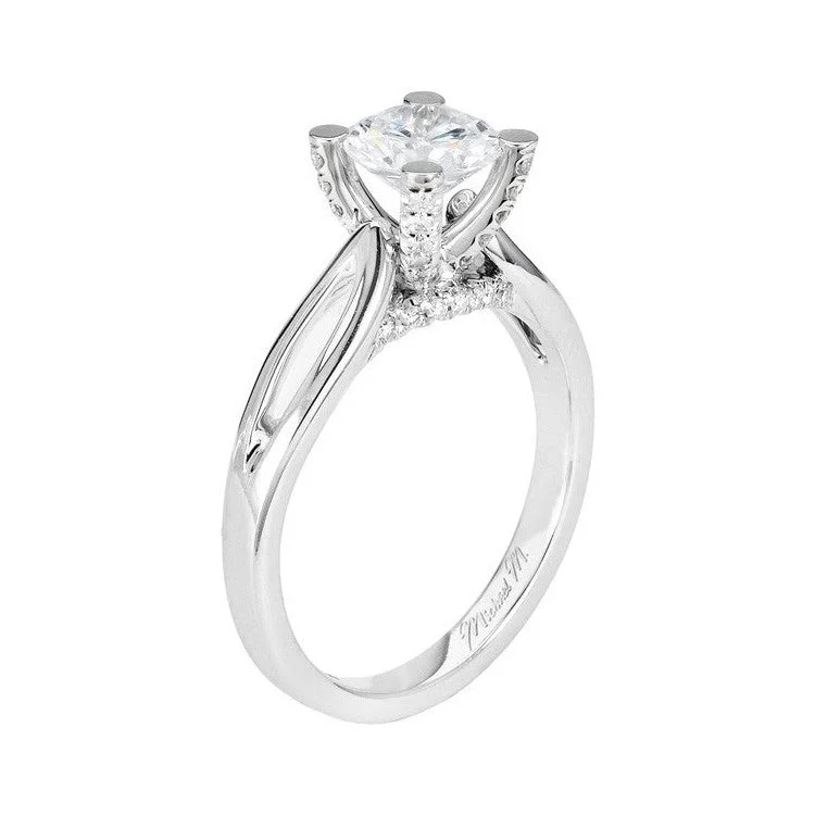 Michael M Amore Solitaire Split Shank Engagement Ring R521-1