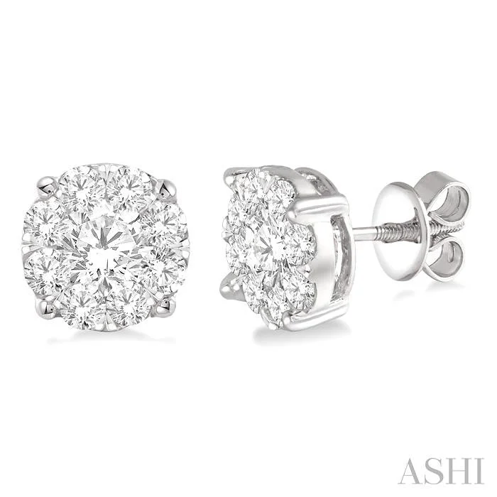 ROUND SHAPE LOVEBRIGHT ESSENTIAL DIAMOND STUD EARRINGS