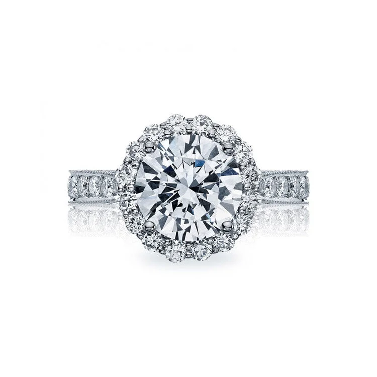 RoyalT Platinum 3/4 Way Diamond Engagement Ring HT2605RD85