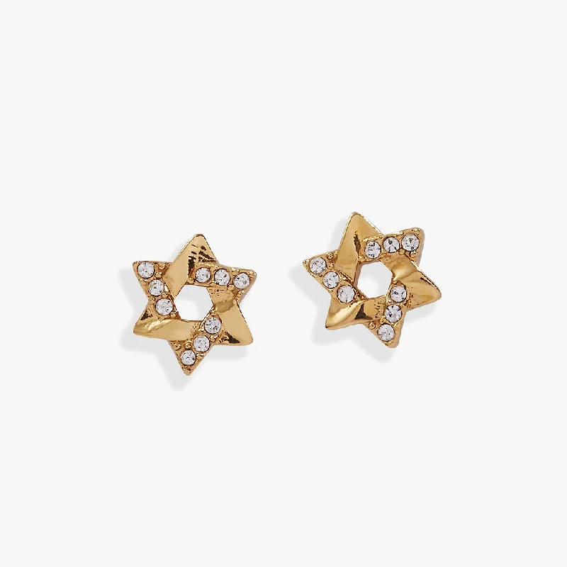 Star of David Mini Stud Earrings