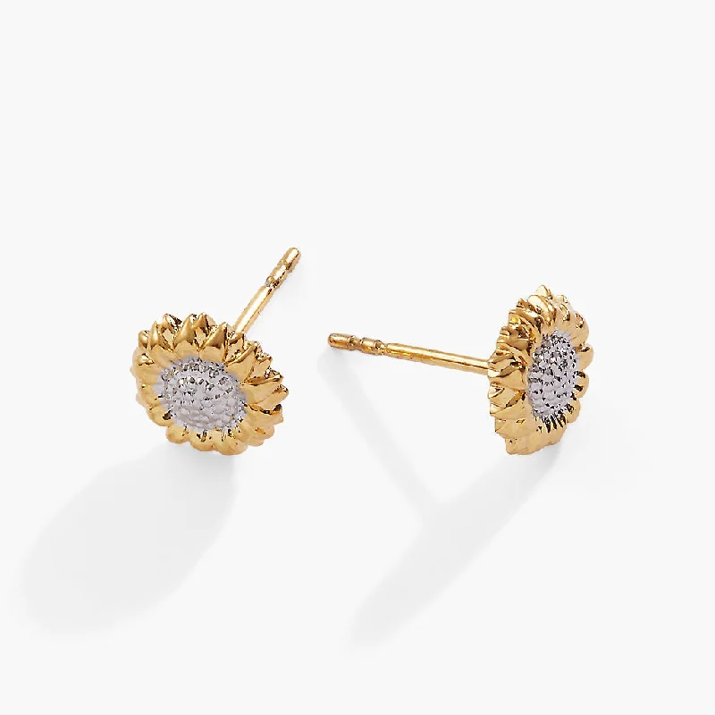 Sunflower Mini Stud Earrings