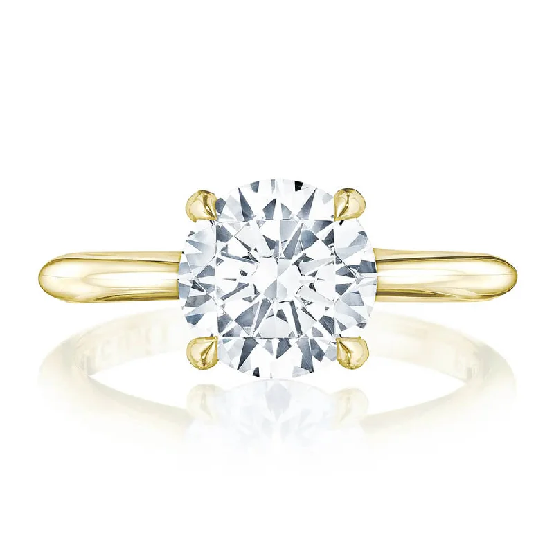 Tacori 18K Yellow Gold Round Solitaire Engagement Ring HT2580RD9Y