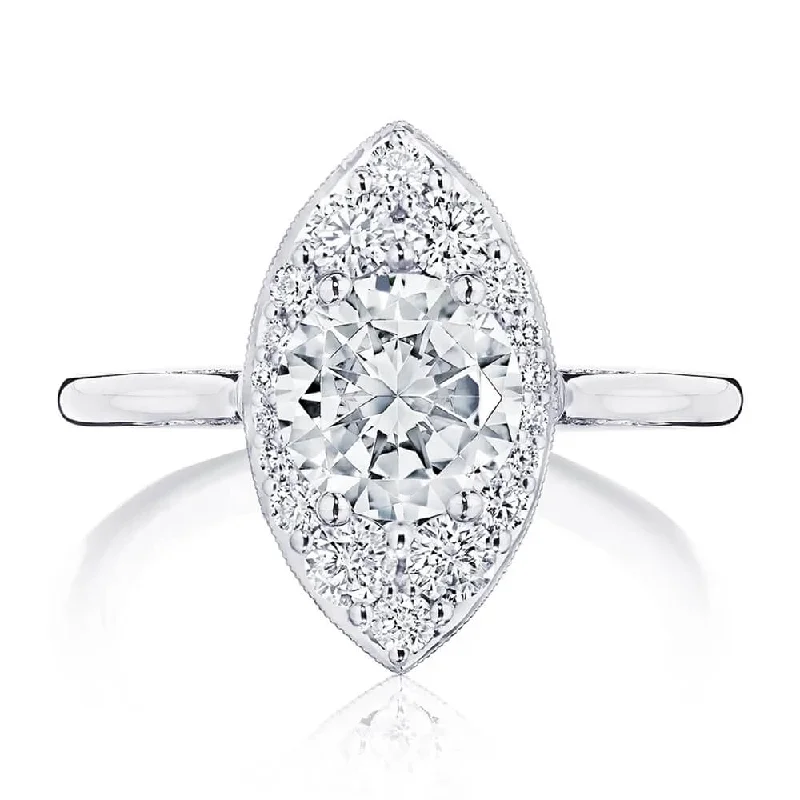 Tacori Round Marquise Bloom Engagement Ring HT2575RDMQ65