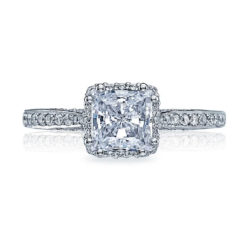 Tacori Princess Bloom Medium Pave Engagement Ring 2620PRMDP