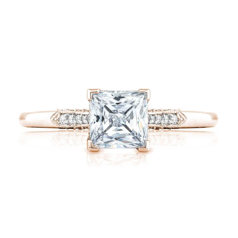 Tacori Princess Solitaire Engagement Ring 2651PR55PK