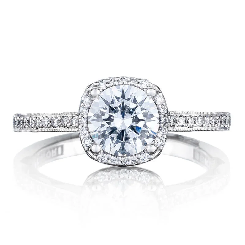 Tacori Round Bloom 1/2 Way Diamond Engagement Ring 49CUP65