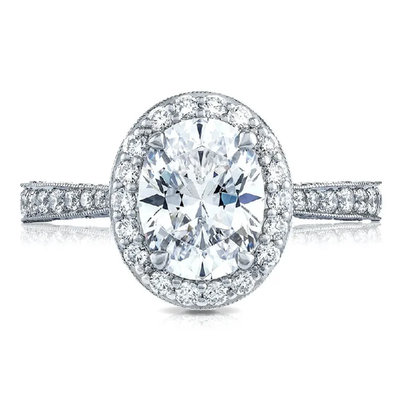 Tacori RoyalT 3/4 Way Oval Bloom Engagement Ring HT2650OV9X7