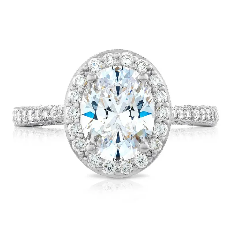 Tacori RoyalT 3/4 Way Oval Bloom Engagement Ring HT2652OV9X7