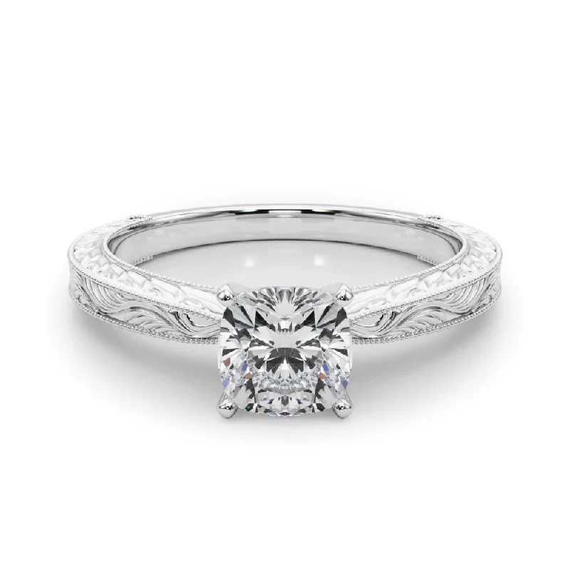 Victoria Cushion Diamond Solitaire Engagement Ring