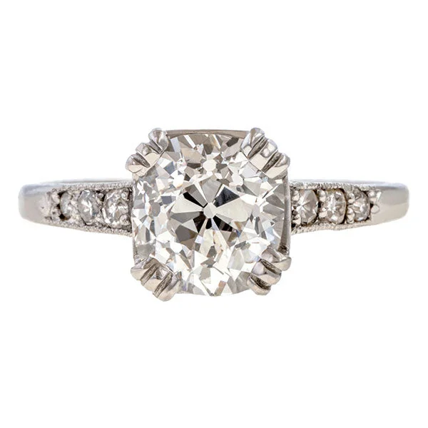 Vintage Engagement Ring, Old Mine 1.45ct.