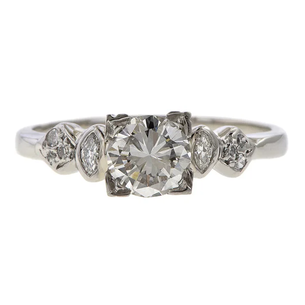 Vintage Engagement Ring, RBC 0.60ct