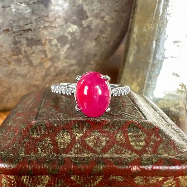 Vintage Cabochon Ruby Ring