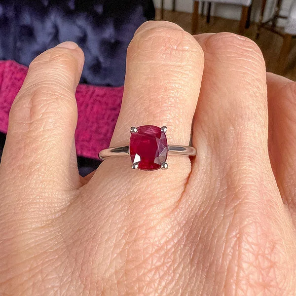 Vintage Ruby & Diamond Ring