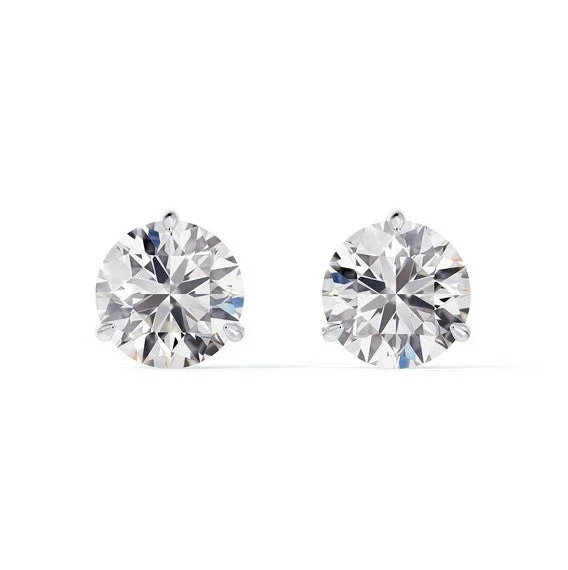 Classic Three Prong 0.30CT Diamond Stud Earrings