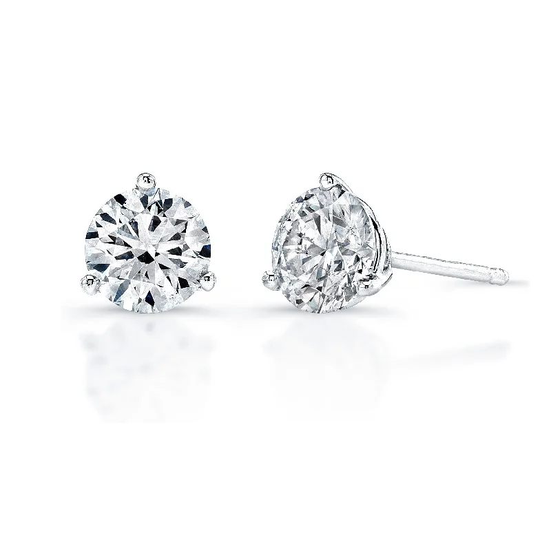 Lab Grown Diamond Martini-Set Diamond Stud Earrings - 4.00 ctw