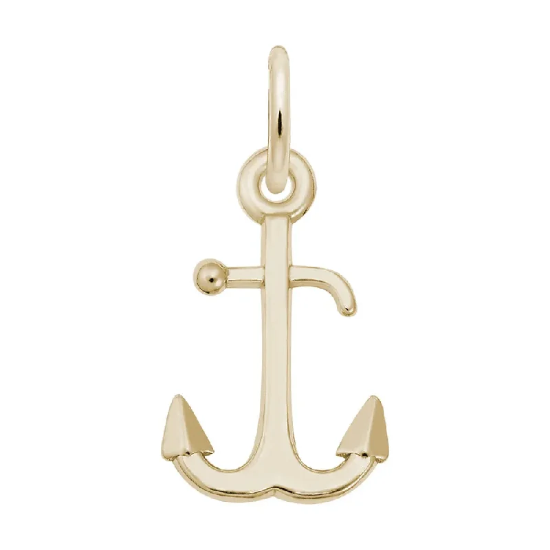 10K Yellow Gold Anchor Charm