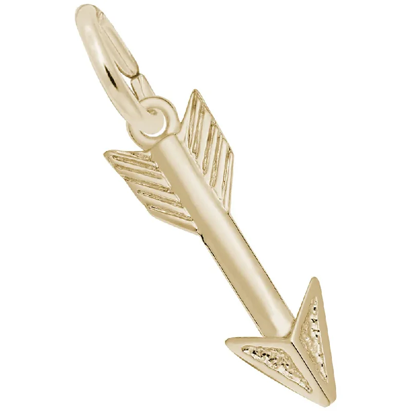 10K Yellow Gold Arrow Charm