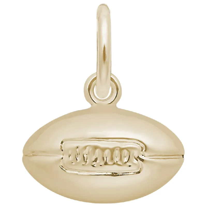 10K Yellow Gold Football Charm