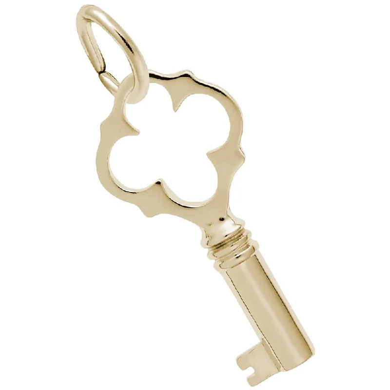 10K Yellow Gold Vintage Key Charm