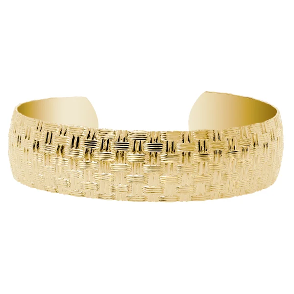 14K Gold Filled 16mm Woven Cuff