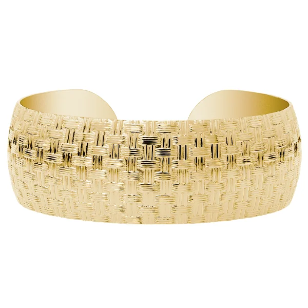 14K Gold Filled 22mm Woven Cuff