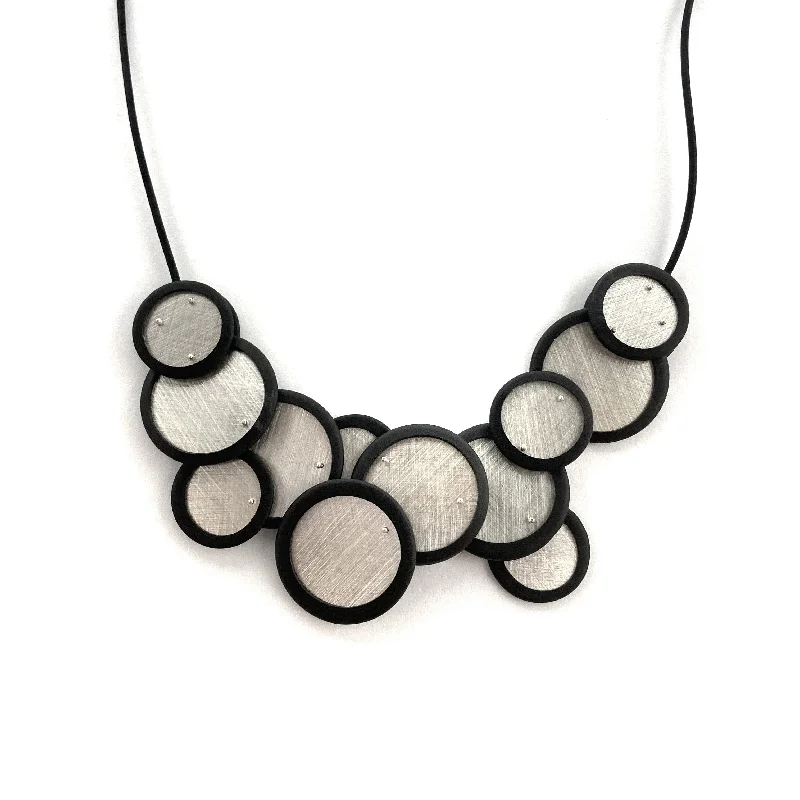 Adjustable Sterling Silver Bubble Necklace