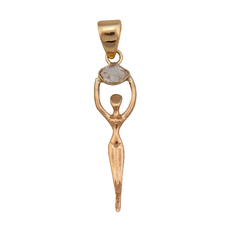 Alchemia Herkimer Diamond Goddess Pendant