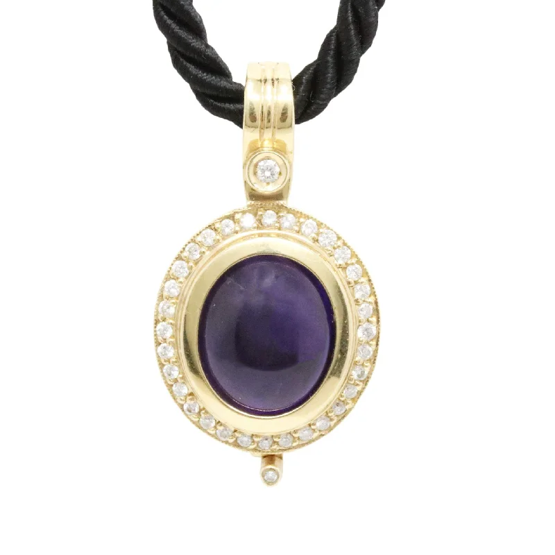 AMETHYST DIAMOND PENDANT