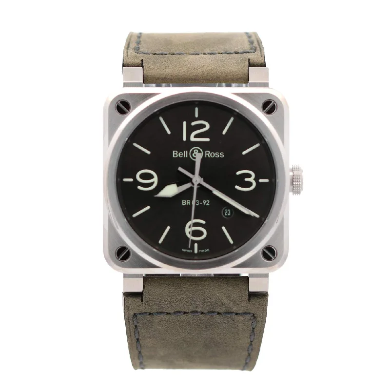 BELL & ROSS STAINLESS STEEL BR092 AUTO GREY