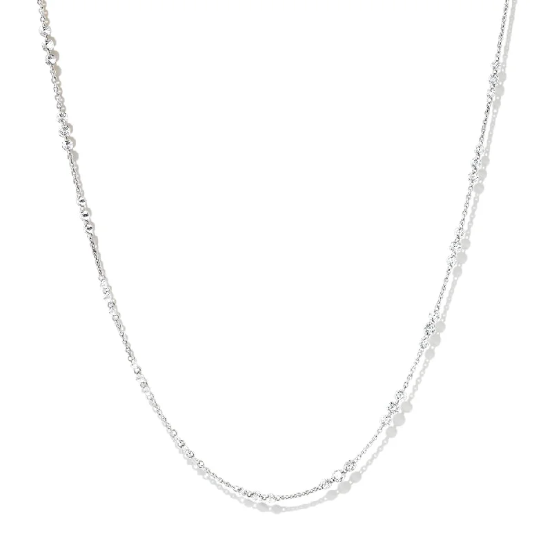 brilliant-cut round diamond necklace