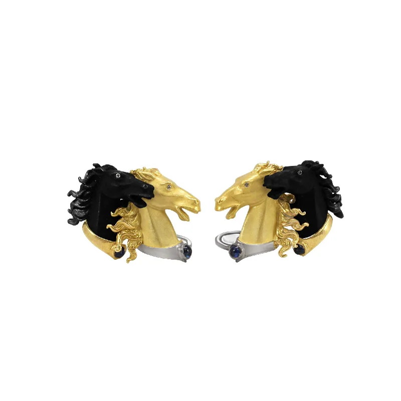 CARRERA Y CARRERA HORSE HEAD CUFF LINKS